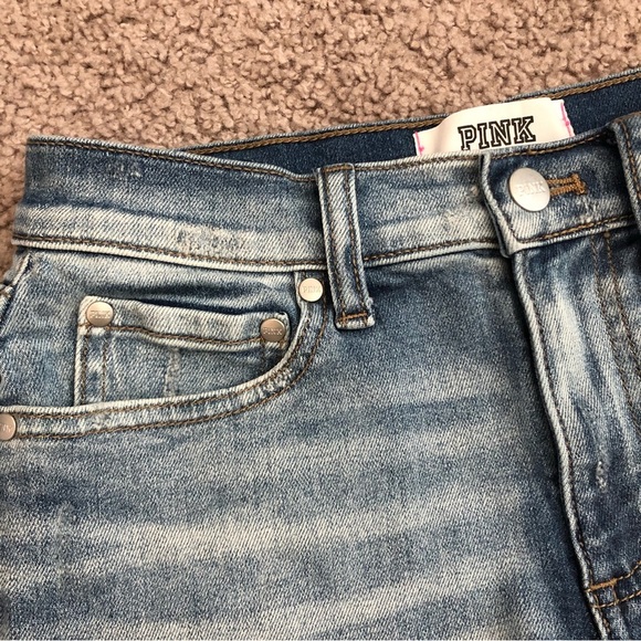 Pink Victoria’s Secret Denim Short Womens 4 - Picture 4 of 10